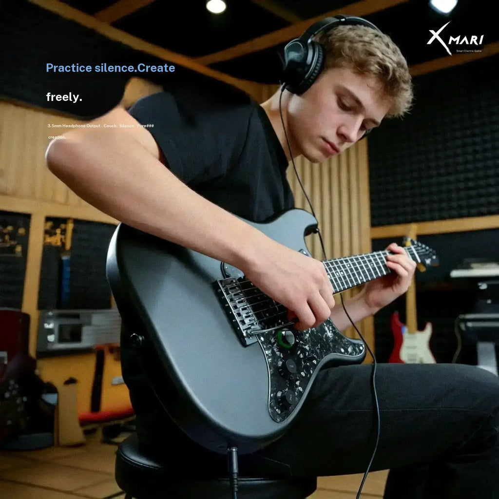 Xmari Smart Electric Guitar with DSP Effects & USB‑C OTG Recording