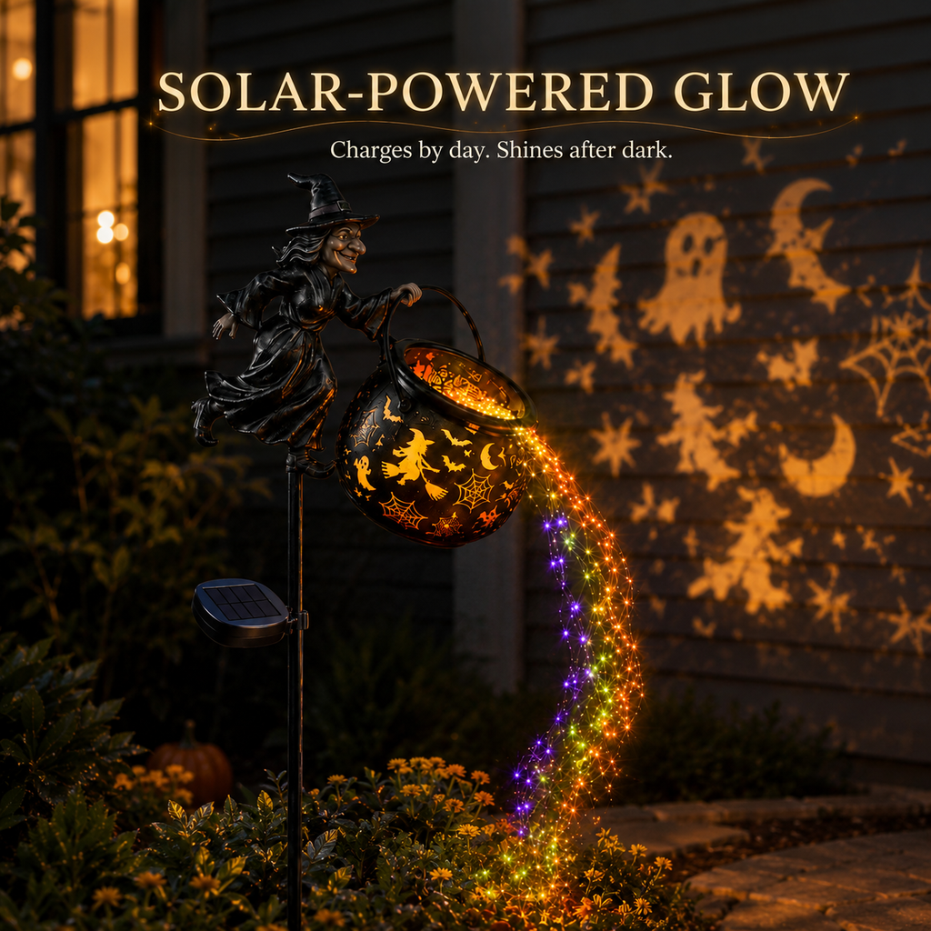 🧙‍♀️Halloween Early Bird Special Sale 49% OFF-Halloween Witch Cauldron Garden Light