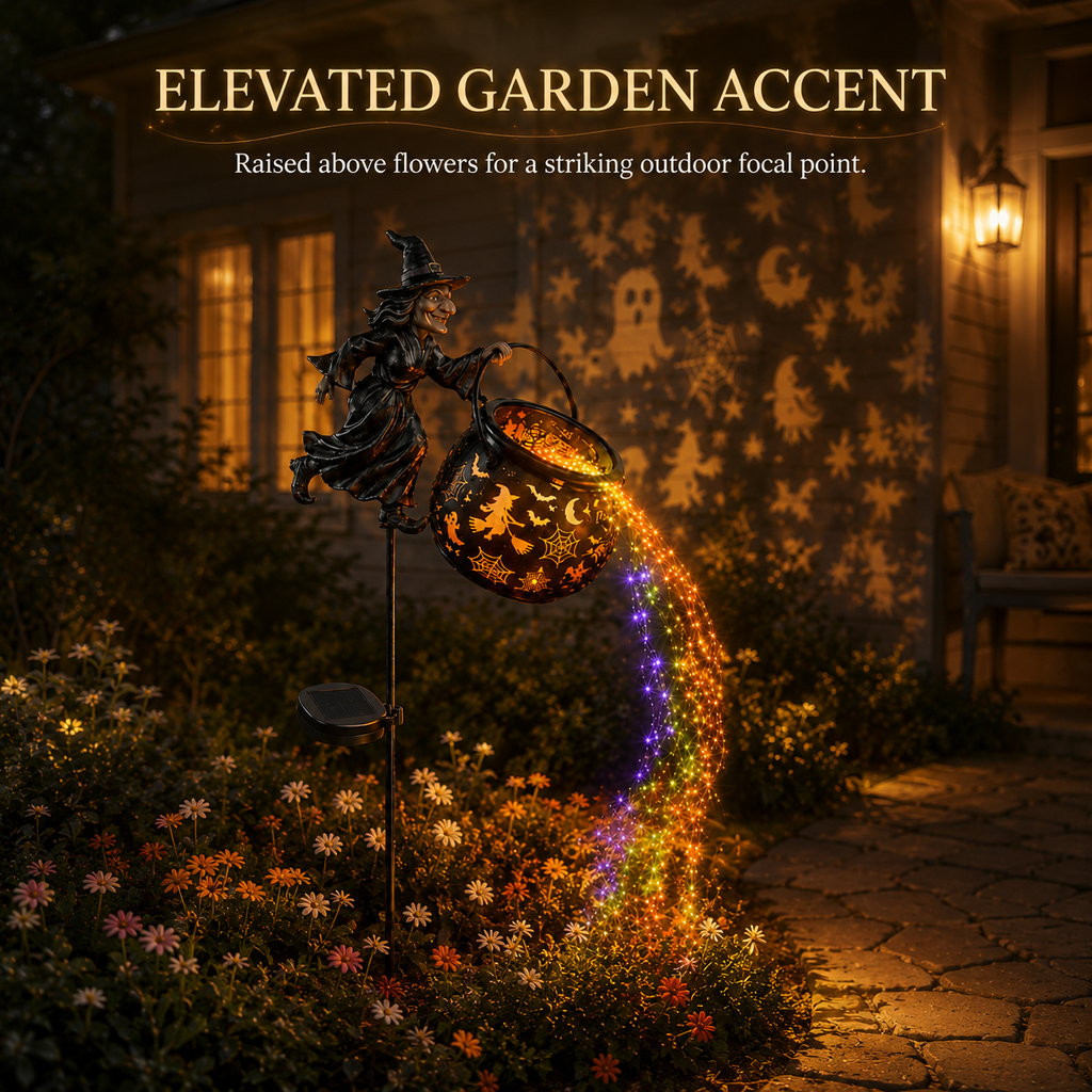 🧙‍♀️Halloween Early Bird Special Sale 49% OFF-Halloween Witch Cauldron Garden Light