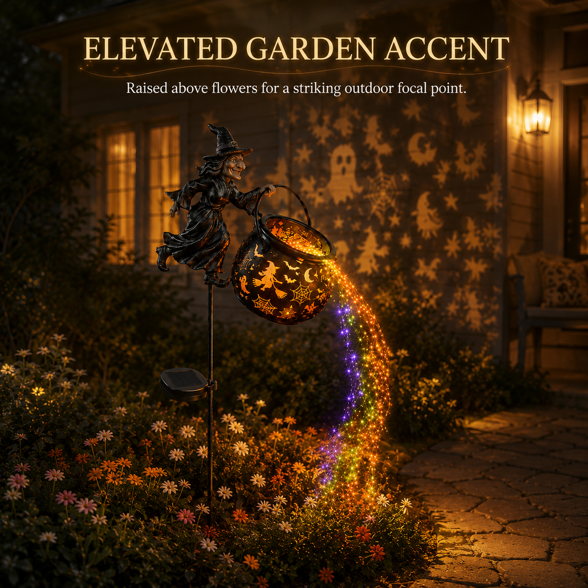 🧙‍♀️Halloween Early Bird Special Sale 49% OFF-Halloween Witch Cauldron Garden Light
