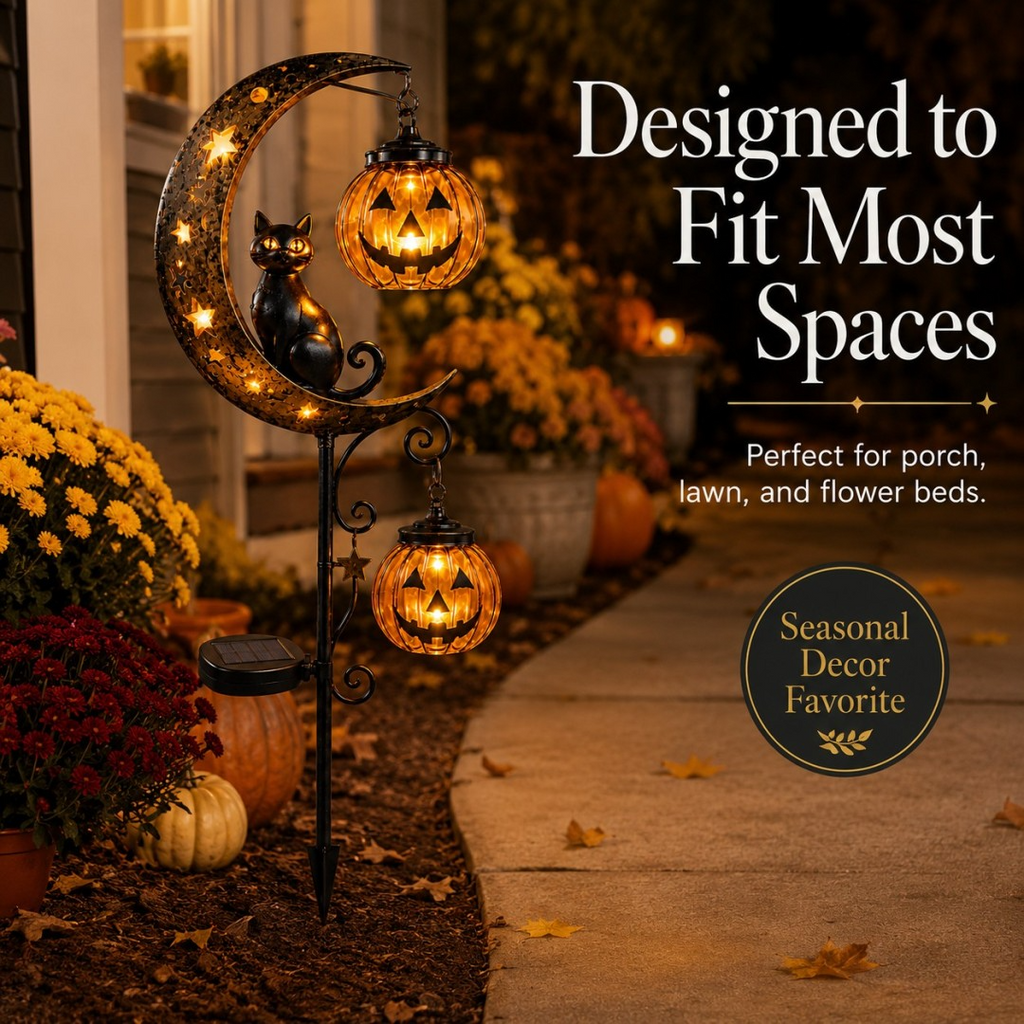 🎃Halloween Early‑Bird Special: 49% Off Pumpkin Moon Garden Stake Light