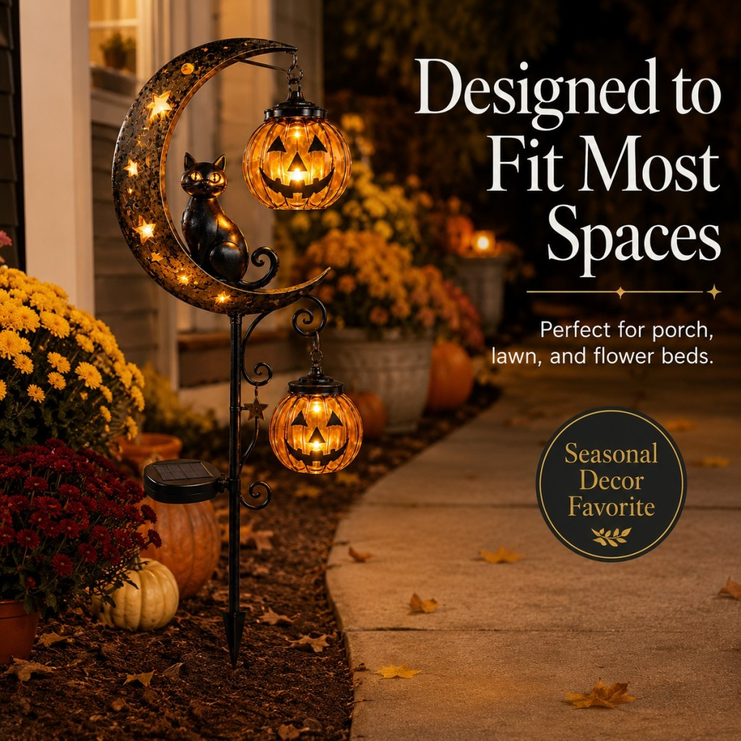 🎃Halloween Early‑Bird Special: 49% Off Pumpkin Moon Garden Stake Light