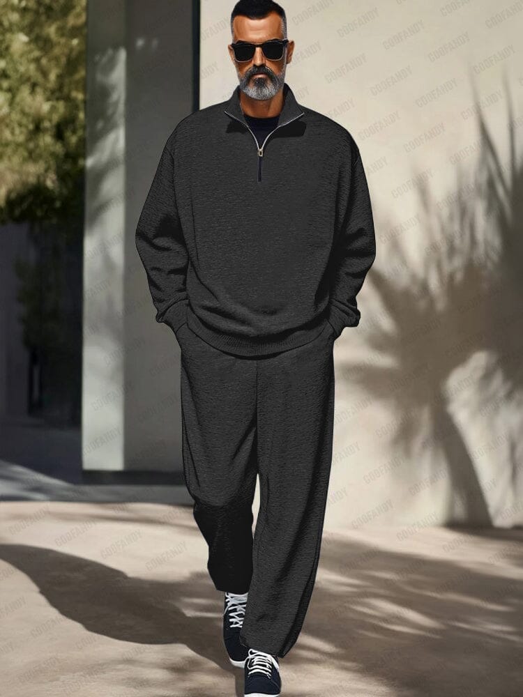 Athleisure Stehkragen Zweiteiler