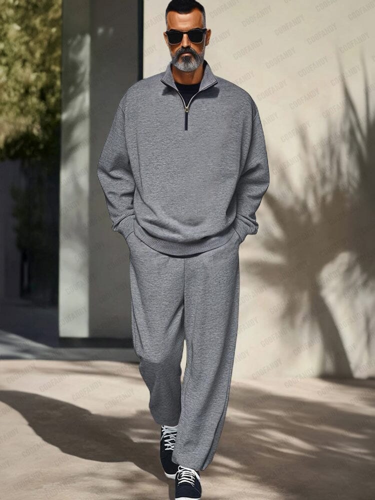 Athleisure Stehkragen Zweiteiler