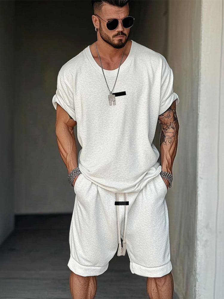 Athleisure Fusion T-Shirt-Shorts-Set