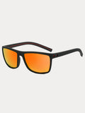 Polarisierte Sonnenbrille mit eckigem Rahmen