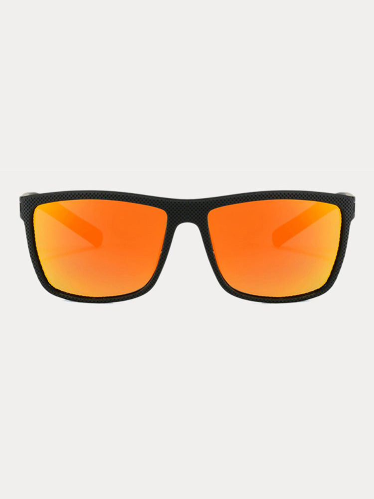 Polarisierte Sonnenbrille mit eckigem Rahmen