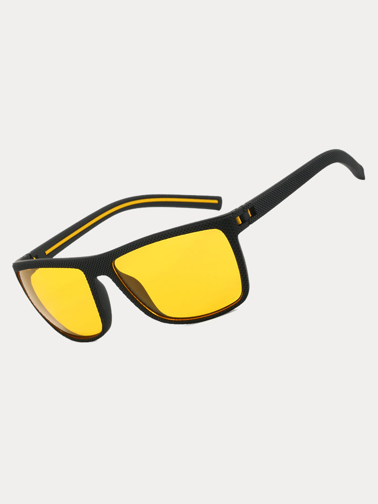 Polarisierte Sonnenbrille mit eckigem Rahmen