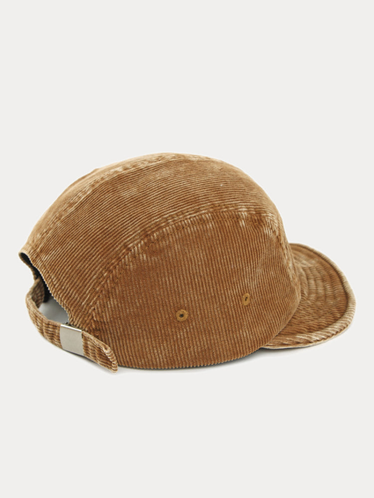 Stylische Baseballkappe aus Cord mit kurzem Schirm