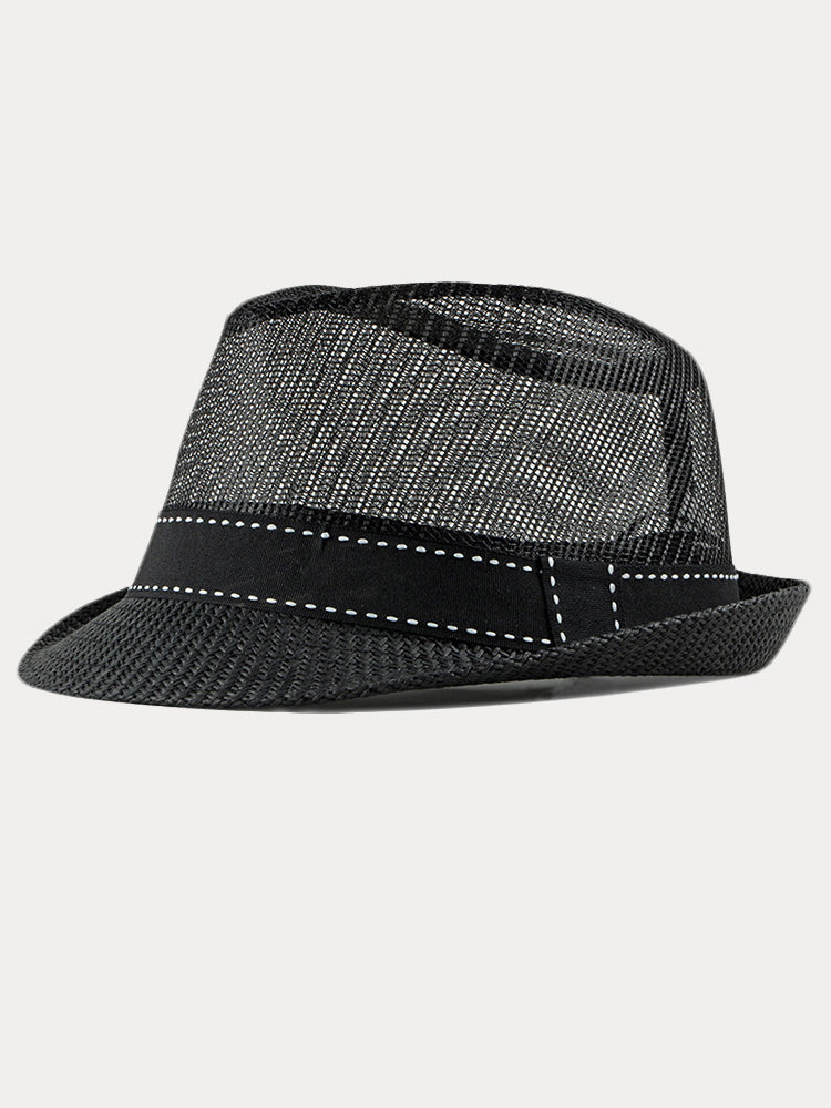 Lässiger Sommeratmungsaktiver Mesh-Baumwoll-Fedora-Hut