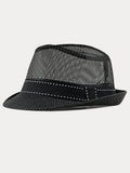 Lässiger Sommeratmungsaktiver Mesh-Baumwoll-Fedora-Hut