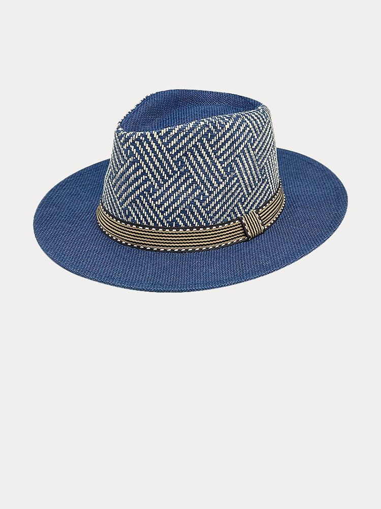 Luftiger Mesh-Panamahut mit Perforation