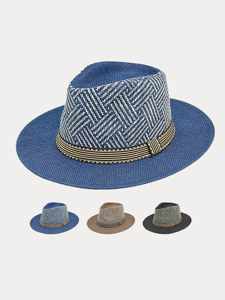 Luftiger Mesh-Panamahut mit Perforation
