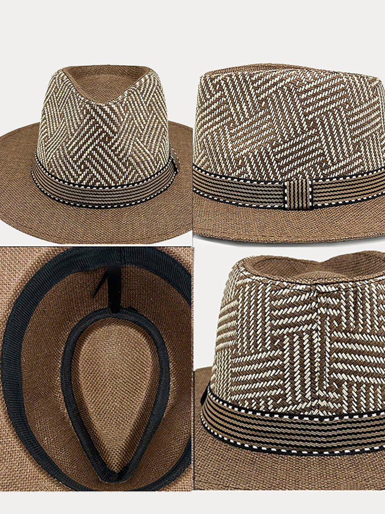 Luftiger Mesh-Panamahut mit Perforation