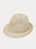 Faltbarer atmungsaktiver Fedora-Hut aus Mesh